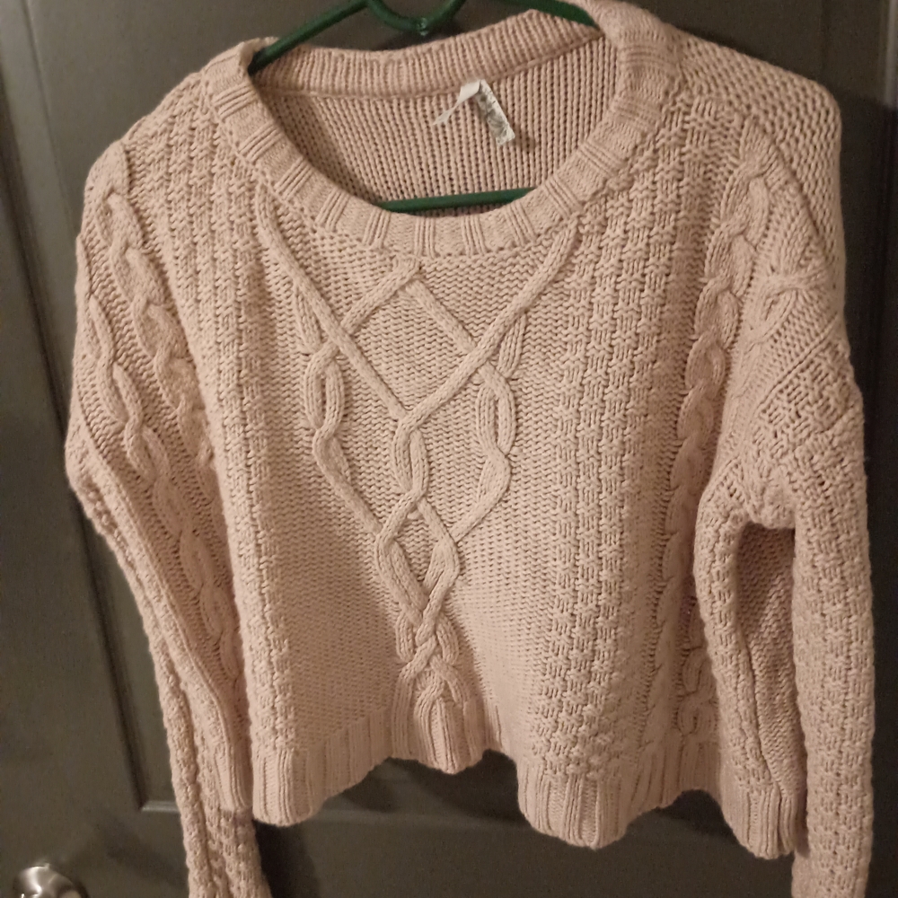 Mudd Cable Knit Sweater - Cream